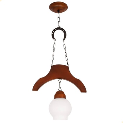 Pendente Muller Sela de Cavalo 1 Lâmpada Envelhecido 931E